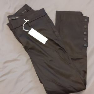 Level 99 Brandy Button Hem straight leg trouser